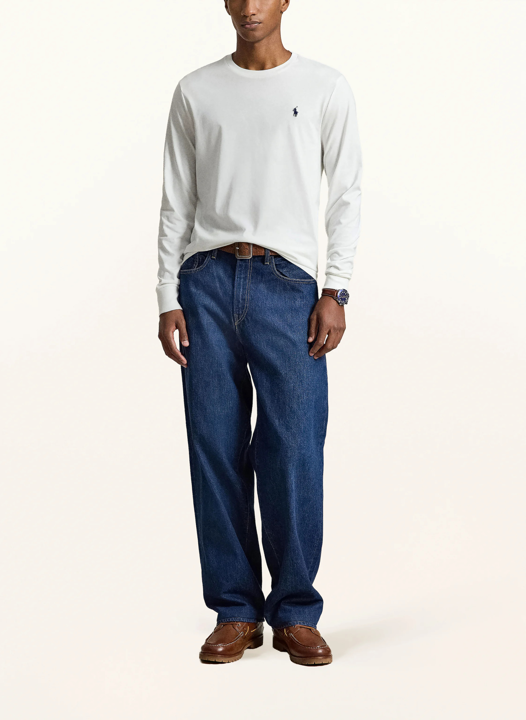 POLO RALPH LAUREN Longsleeve – WEISS