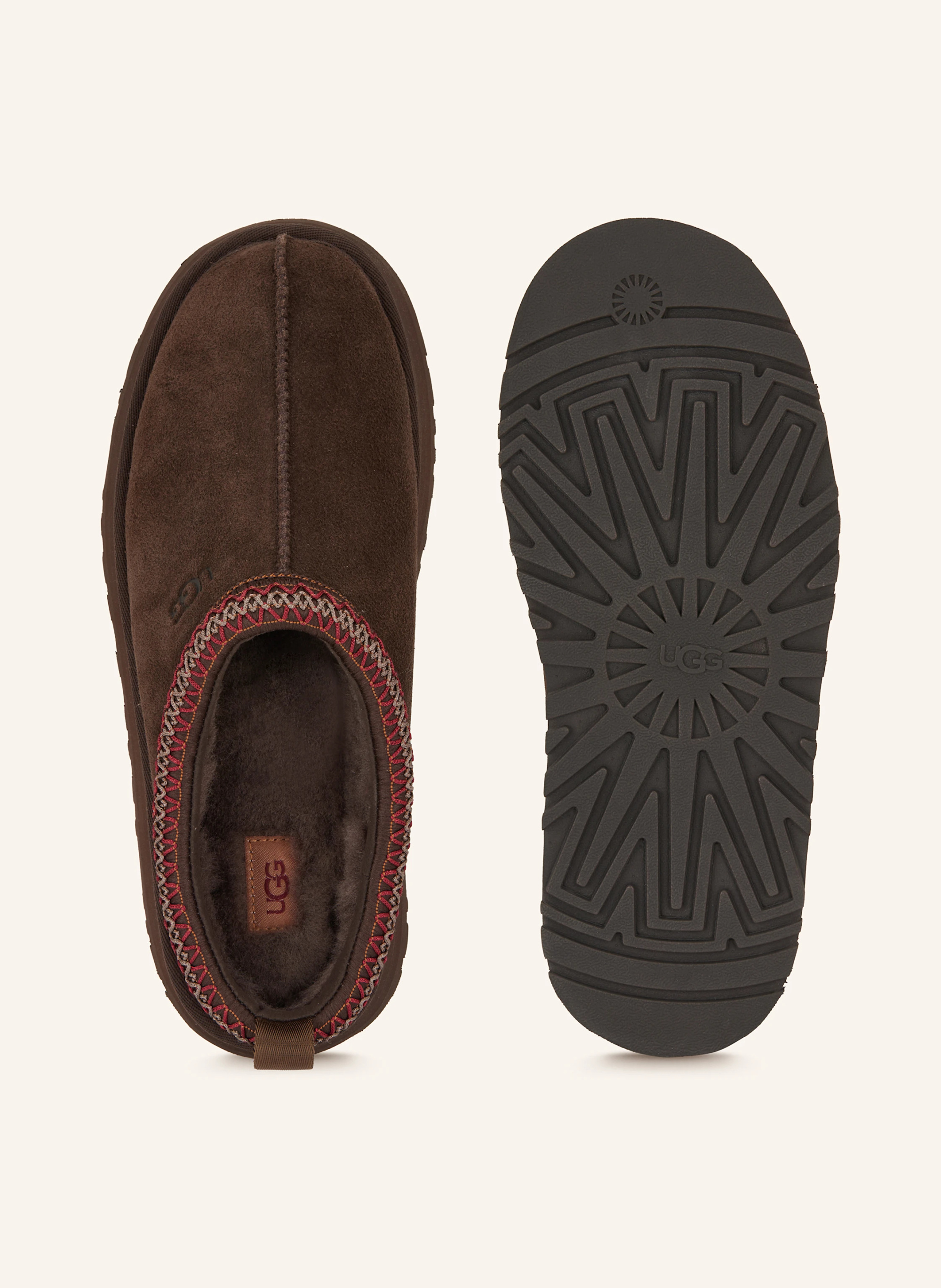 UGG Plateau-Pantoletten TAZZ – DUNKELBRAUN