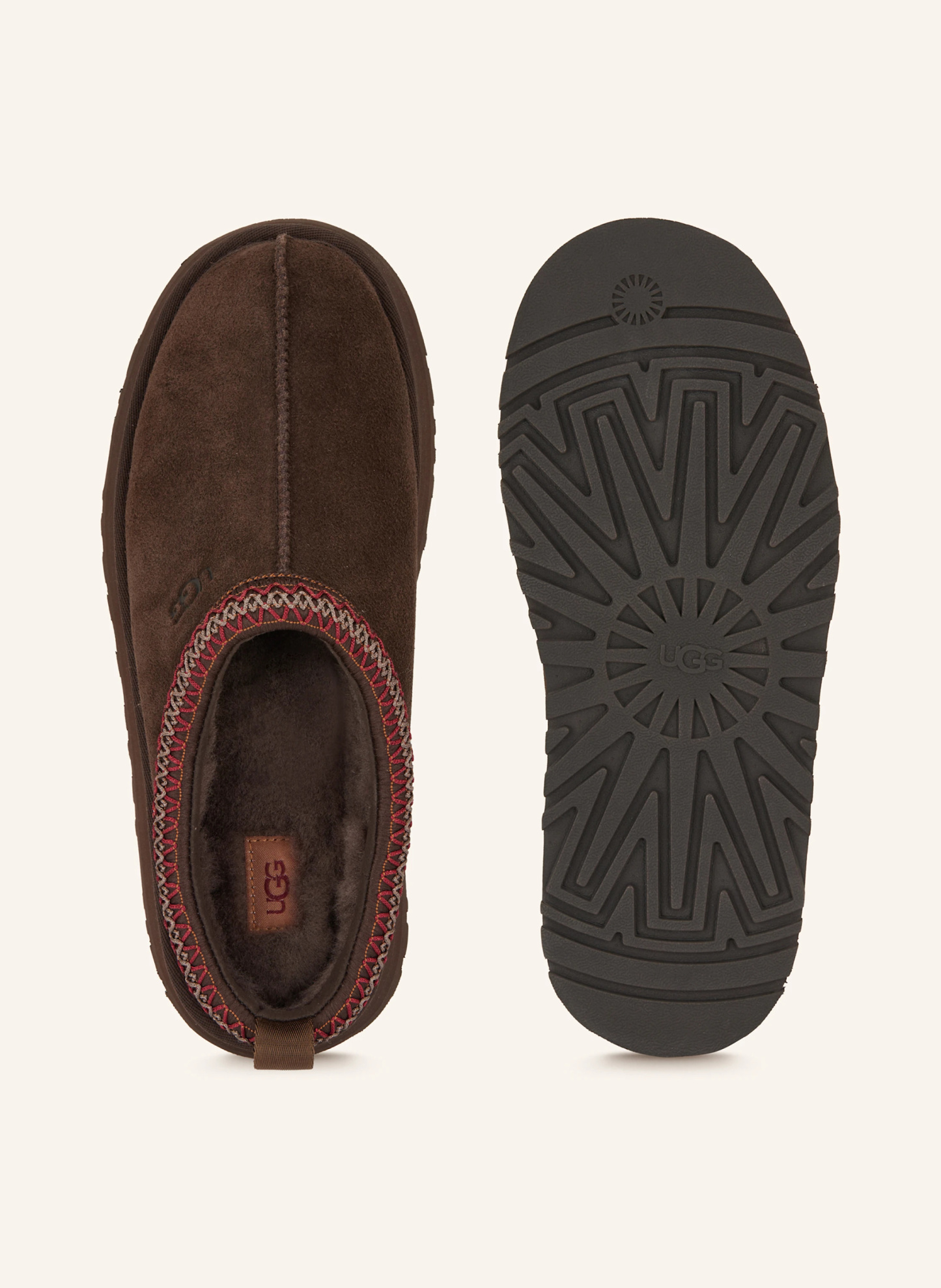 UGG Plateau-Pantoletten TAZZ – DUNKELBRAUN