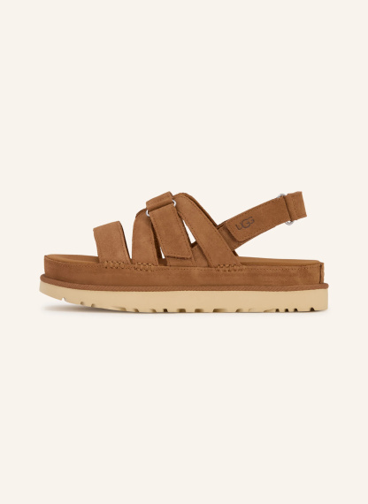 UGG Plateau-Sandalen GOLDENSTAR GLEAM – COGNAC