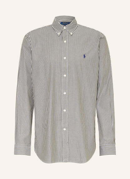 POLO RALPH LAUREN Hemd Custom Fit – GRAU / WEISS