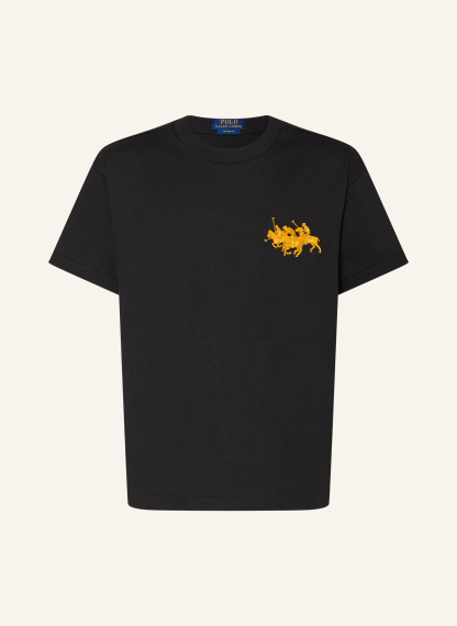 POLO RALPH LAUREN T-Shirt – SCHWARZ / DUNKELGELB