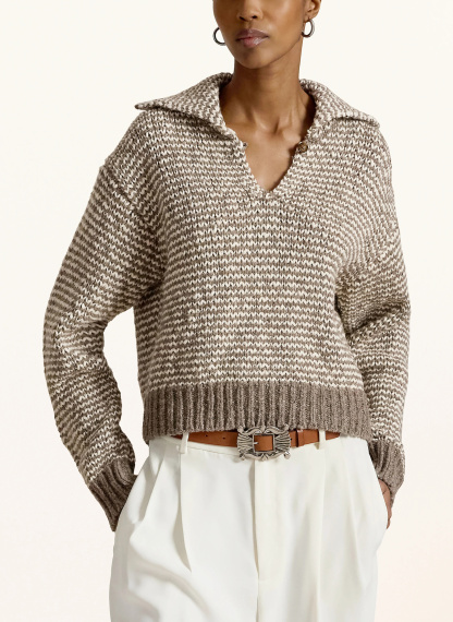POLO RALPH LAUREN Pullover – GRAU / CREME