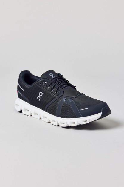 On Men's Cloud 6 Sneakers - Black | White