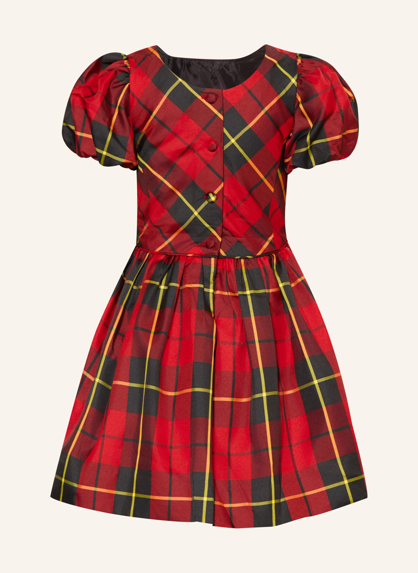 POLO RALPH LAUREN Kleid – ROT / GELB / SCHWARZ