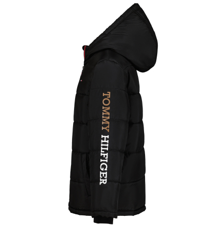 Tommy Hilfiger Boys' 8-20 Logo Puffer Jacket - Black