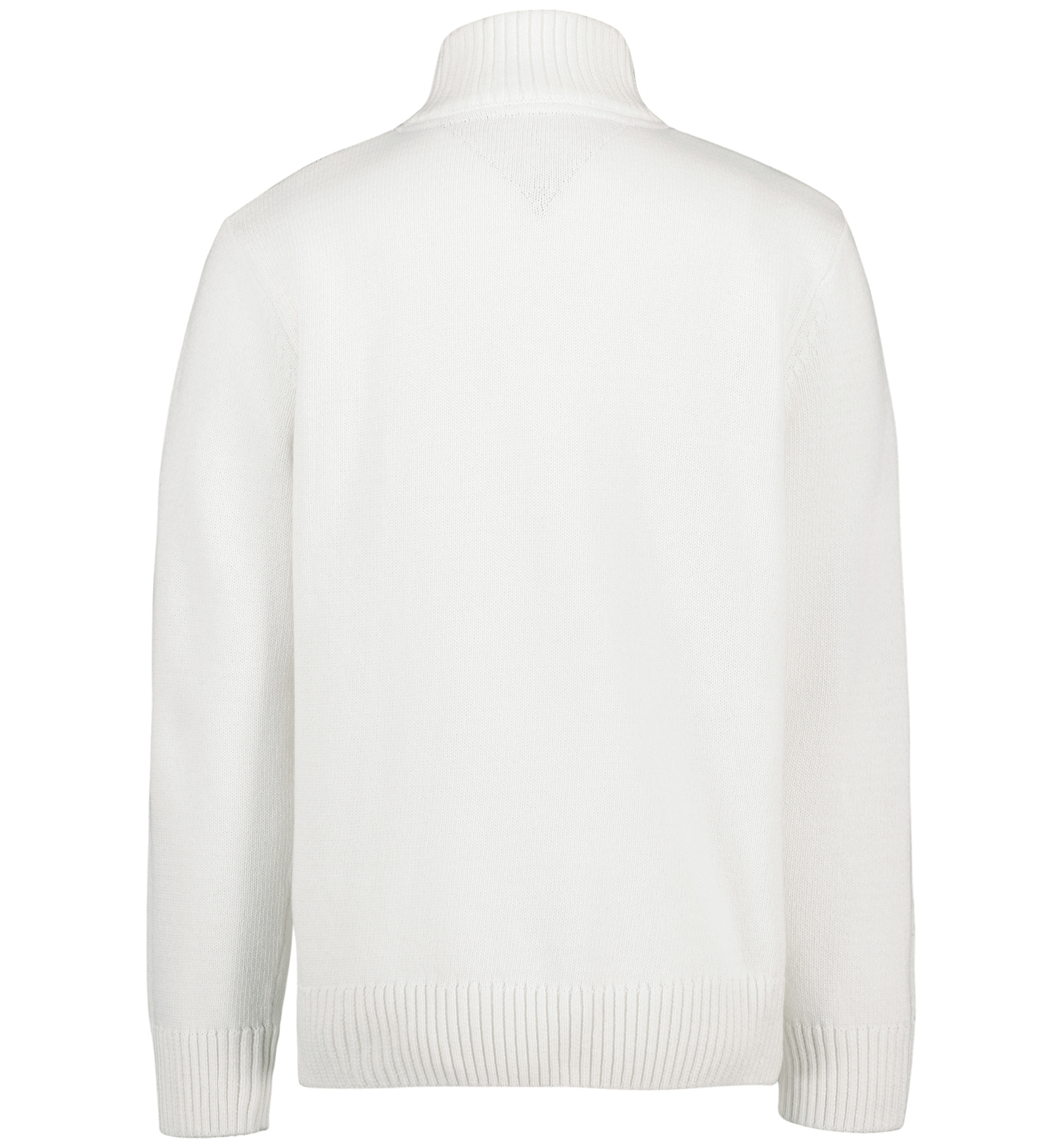 Tommy Hilfiger Boys' 8-20 Zipneck Cotton Quarter-Zip Sweater - Ecru