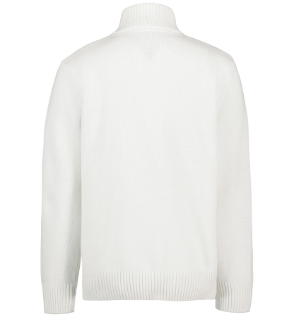 Tommy Hilfiger Boys' 8-20 Zipneck Cotton Quarter-Zip Sweater - Ecru