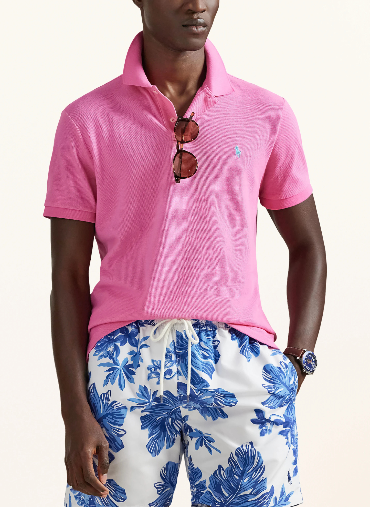 POLO RALPH LAUREN Piqué-Poloshirt Custom Slim Fit – PINK (2)