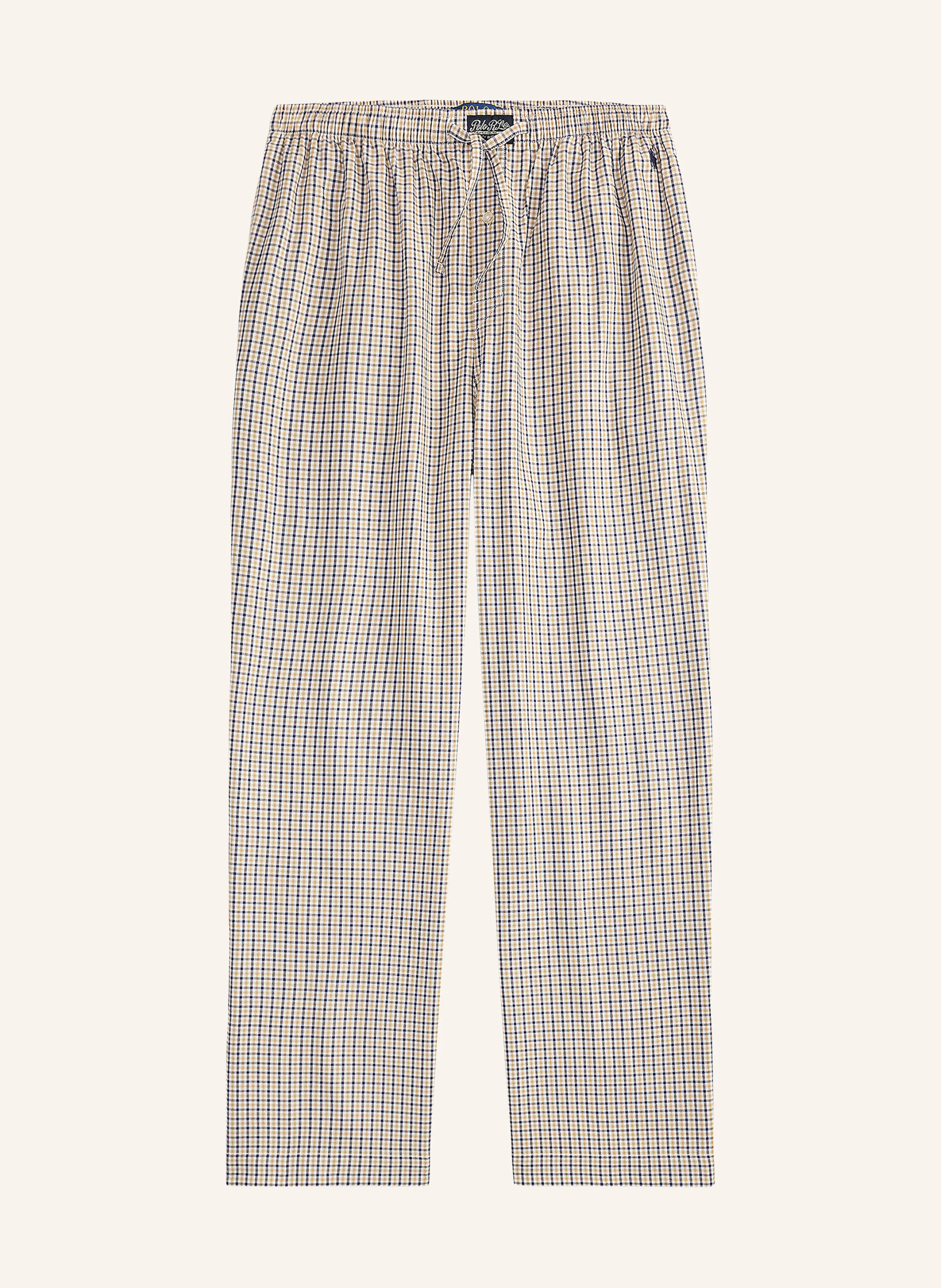 POLO RALPH LAUREN Schlafhose – KHAKI / BLAU