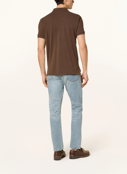 POLO RALPH LAUREN Piqué-Poloshirt Custom Slim Fit – DUNKELBRAUN (1)