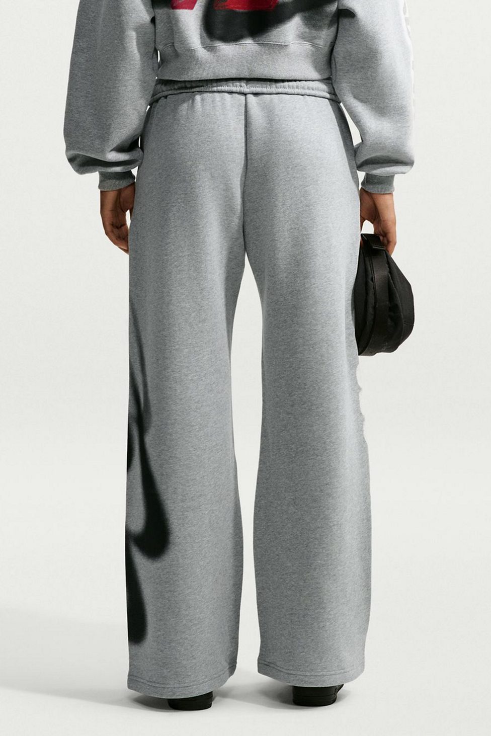 Nike Sportswear Studio Fleece Graphic Straight-Leg Sweatpants - Dark Grey
