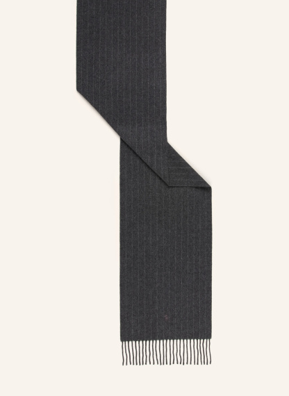 POLO RALPH LAUREN Schal mit Cashmere – DUNKELGRAU / HELLGRAU
