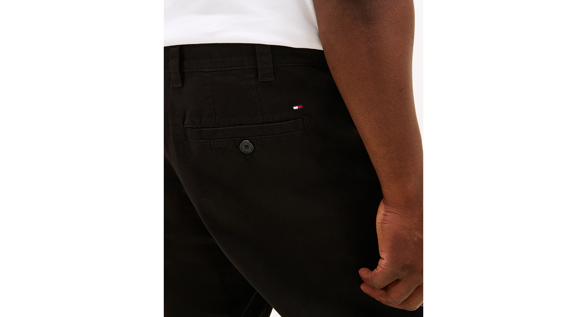 Tommy Hilfiger Men's Big & Tall TH Flex Stretch Custom-Fit Chino Pants - Dark Sable