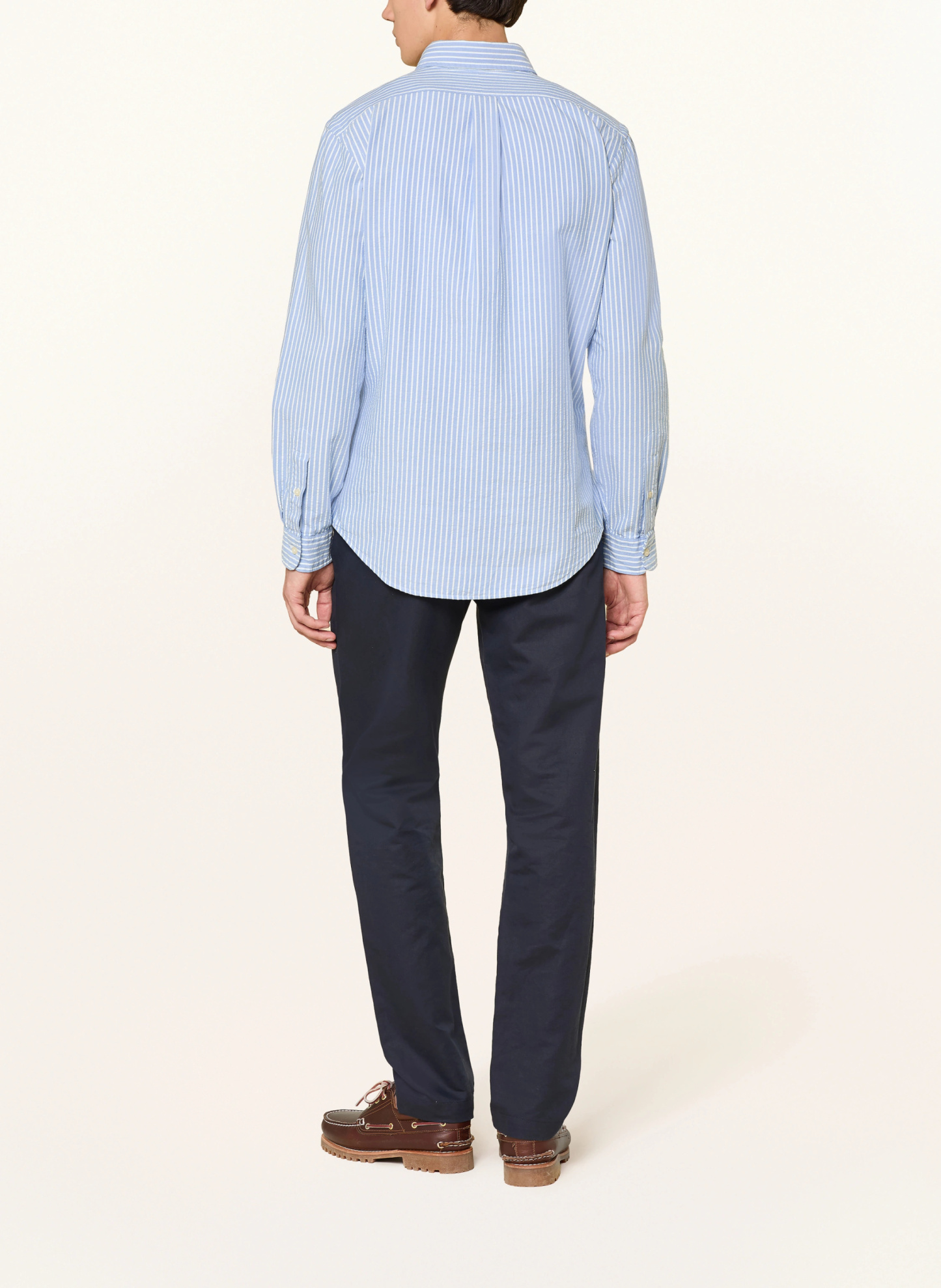 POLO RALPH LAUREN Hemd OXFORD Slim Fit – HELLBLAU / WEISS