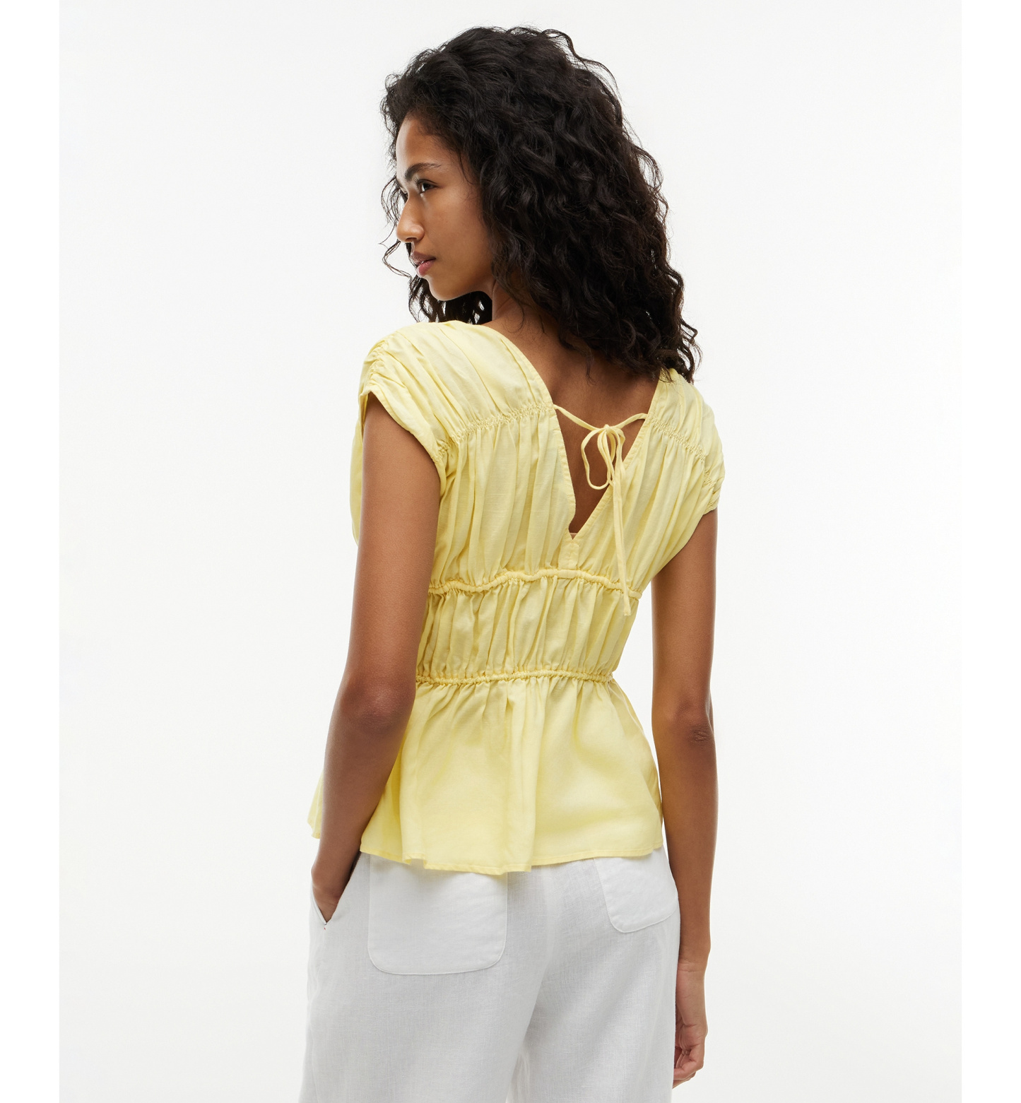 Tommy Hilfiger Women's Sleeveless V-Neck Top - Citronella