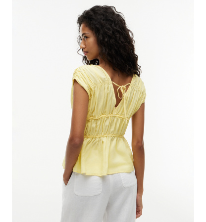 Tommy Hilfiger Women's Sleeveless V-Neck Top - Citronella