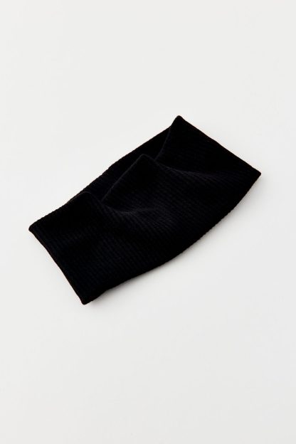 Ribbed Soft Headband - Black