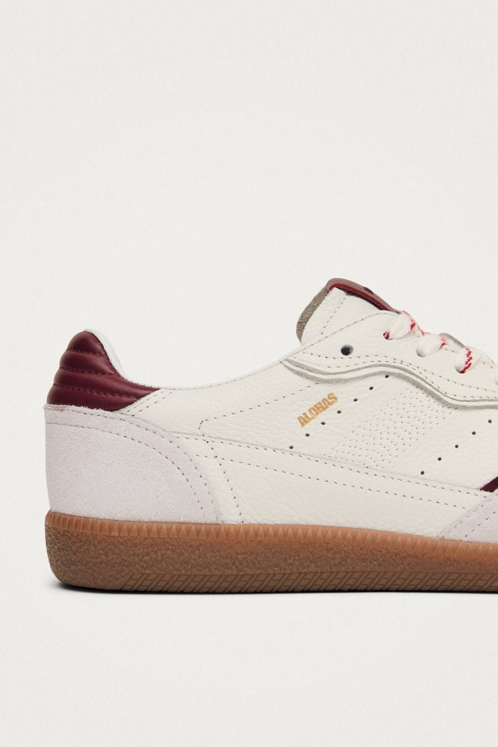 ALOHAS tb. 490 Leather Sneakers - White Burgundy