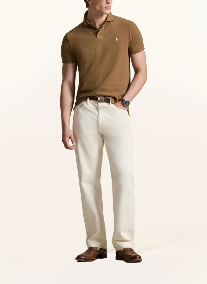 POLO RALPH LAUREN Piqué-Poloshirt Custom Slim Fit – BRAUN
