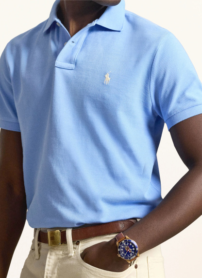 POLO RALPH LAUREN Piqué-Poloshirt Custom Slim Fit – HELLBLAU (2)