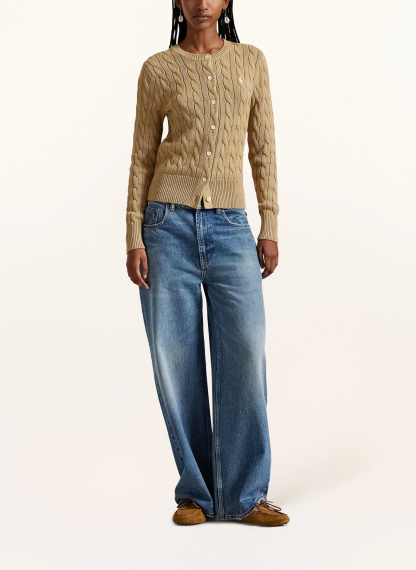 POLO RALPH LAUREN Strickjacke – CAMEL
