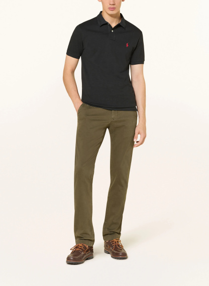 POLO RALPH LAUREN Piqué-Poloshirt Slim Fit – SCHWARZ