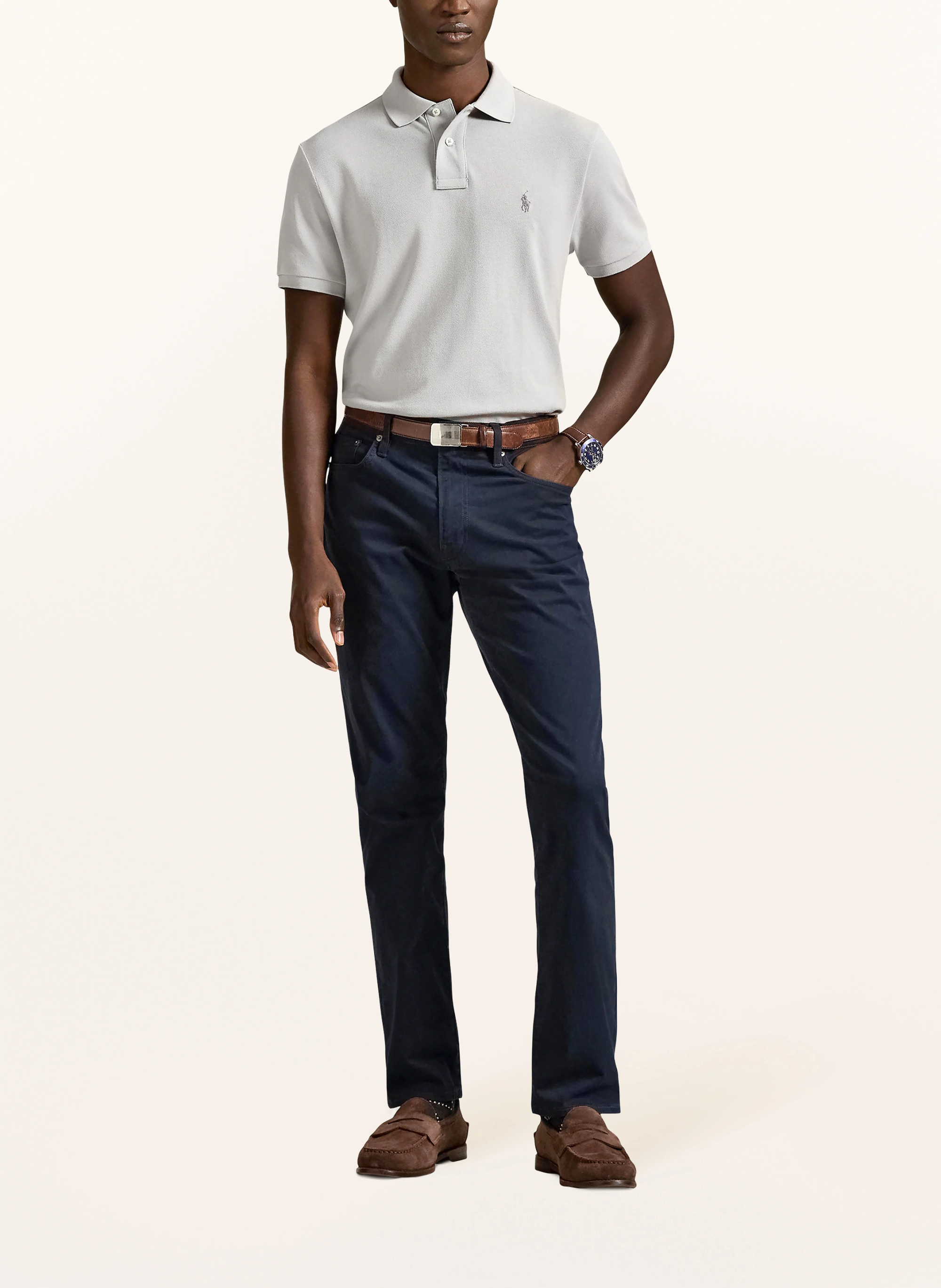 POLO RALPH LAUREN Piqué-Poloshirt Custom Slim Fit – HELLGRAU (2)