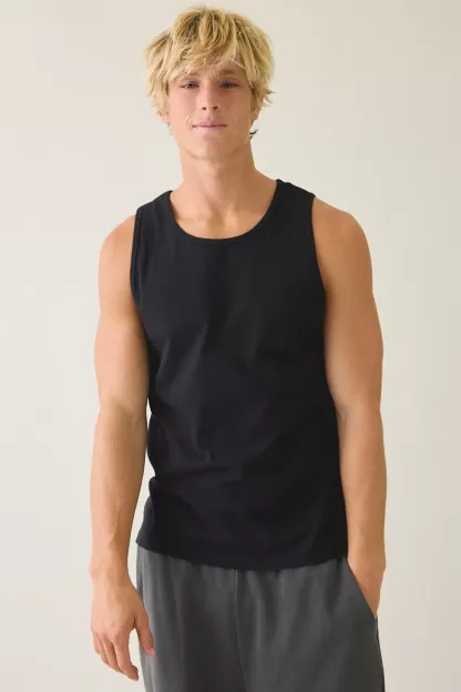 Standard Cloth Maddox Tank Top - Washed Black