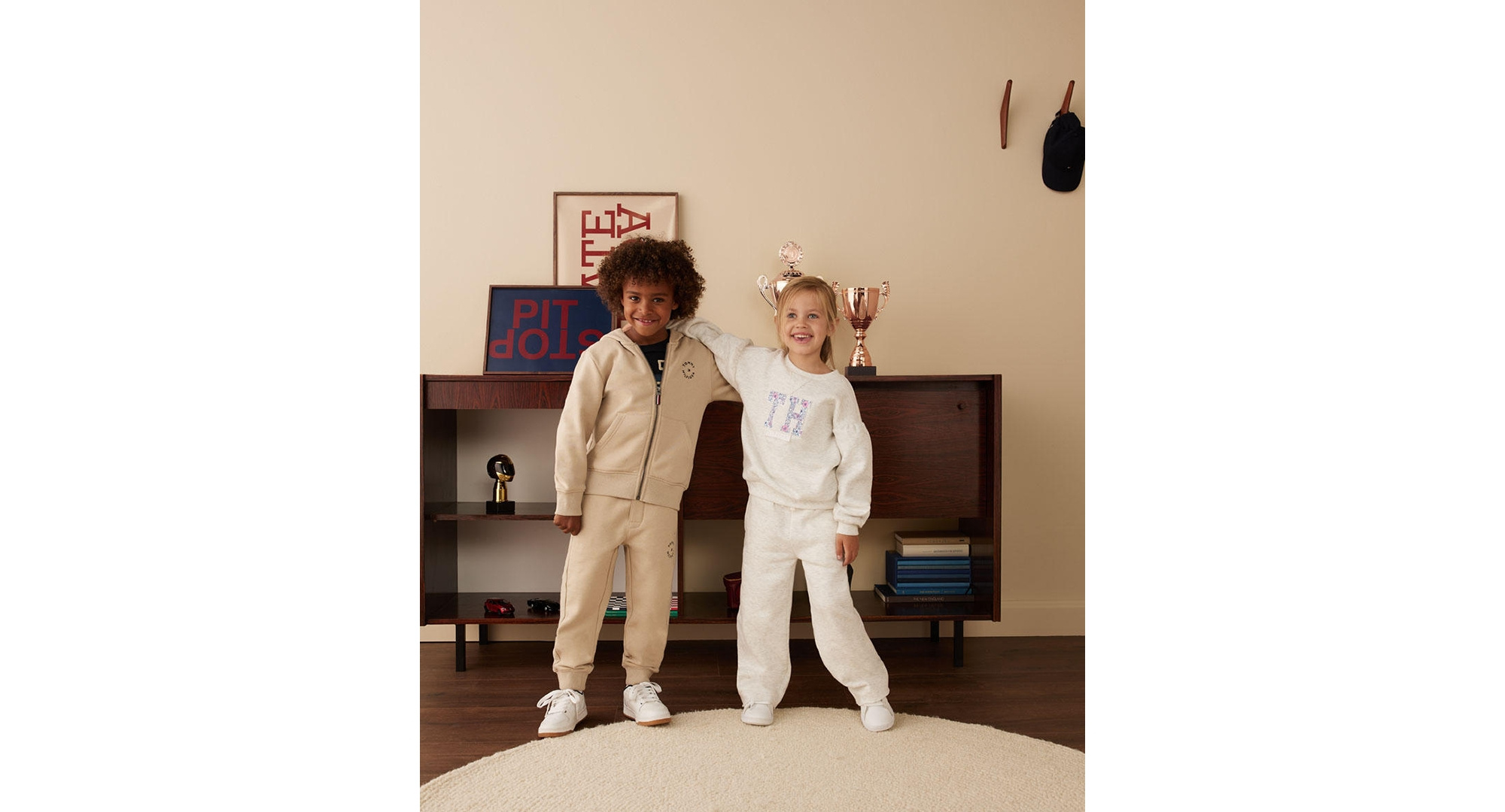 Tommy Hilfiger Boys' 2T-7 Essential Soft Fleece Joggers - Rain Forest