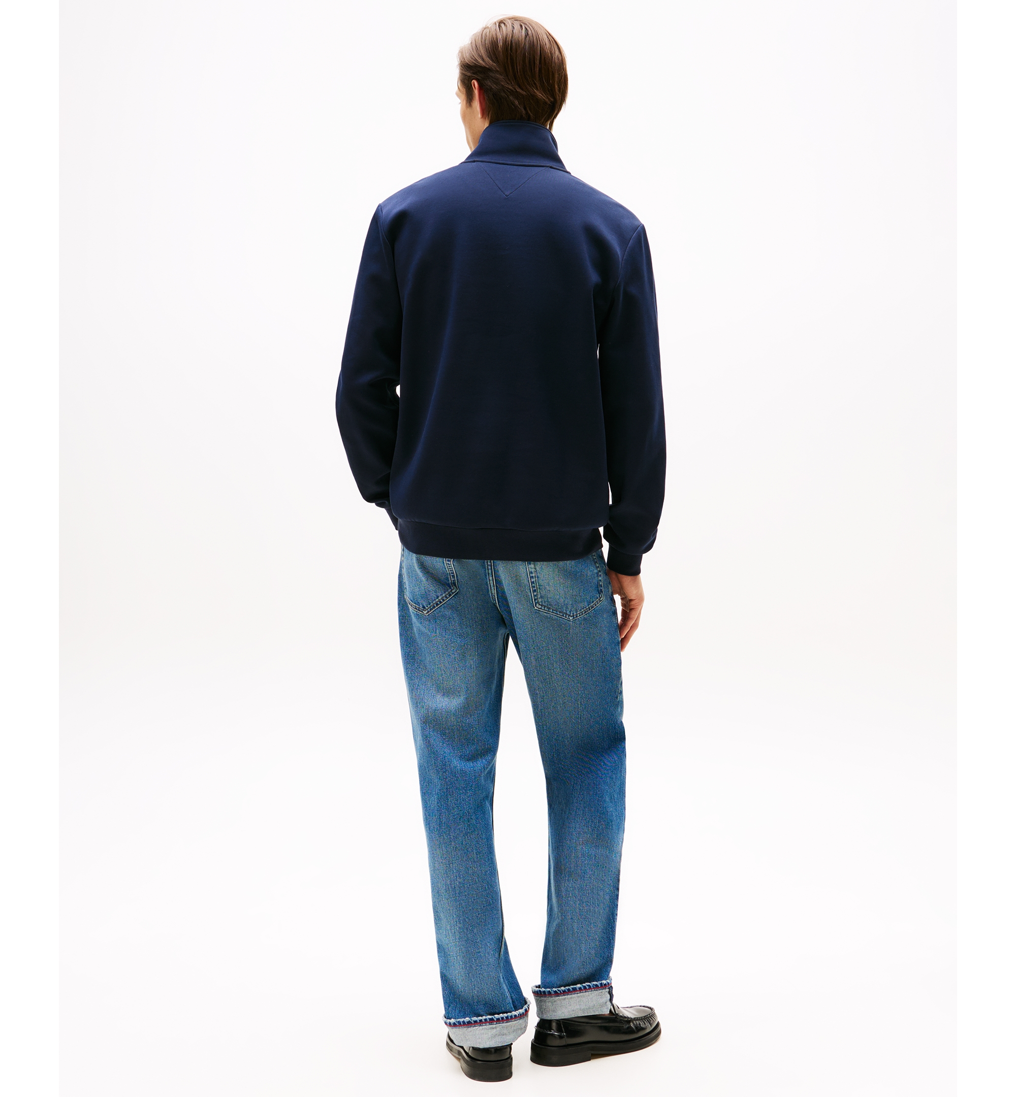 Tommy Hilfiger Men's Essential Intechno Knit Regular-Fit Quarter-Zip Sweatshirt - Desert Sky