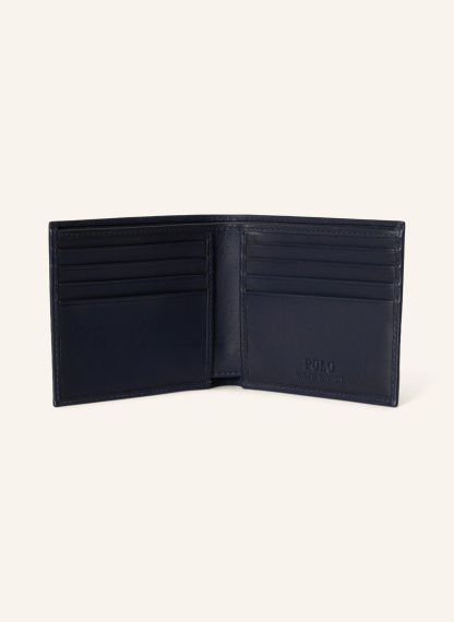 POLO RALPH LAUREN Geldbörse – DUNKELBLAU / BRAUN / BEIGE