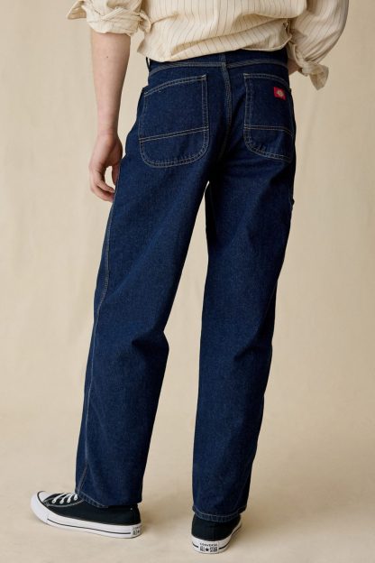Dickies 958 Baggy Tapered Fit Work Jeans - Rinsed Denim