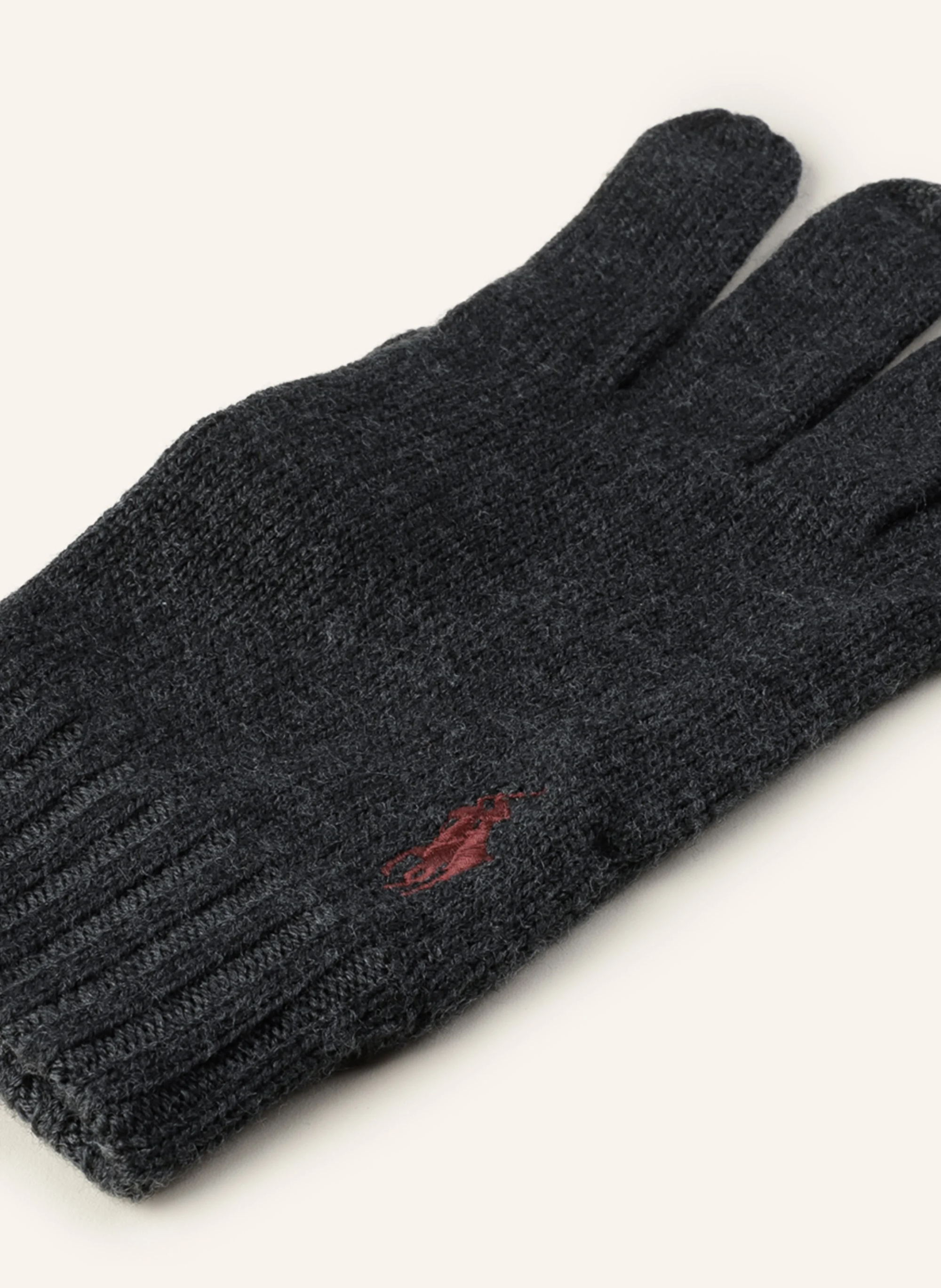 POLO RALPH LAUREN Handschuhe aus Merinowolle – DUNKELGRAU