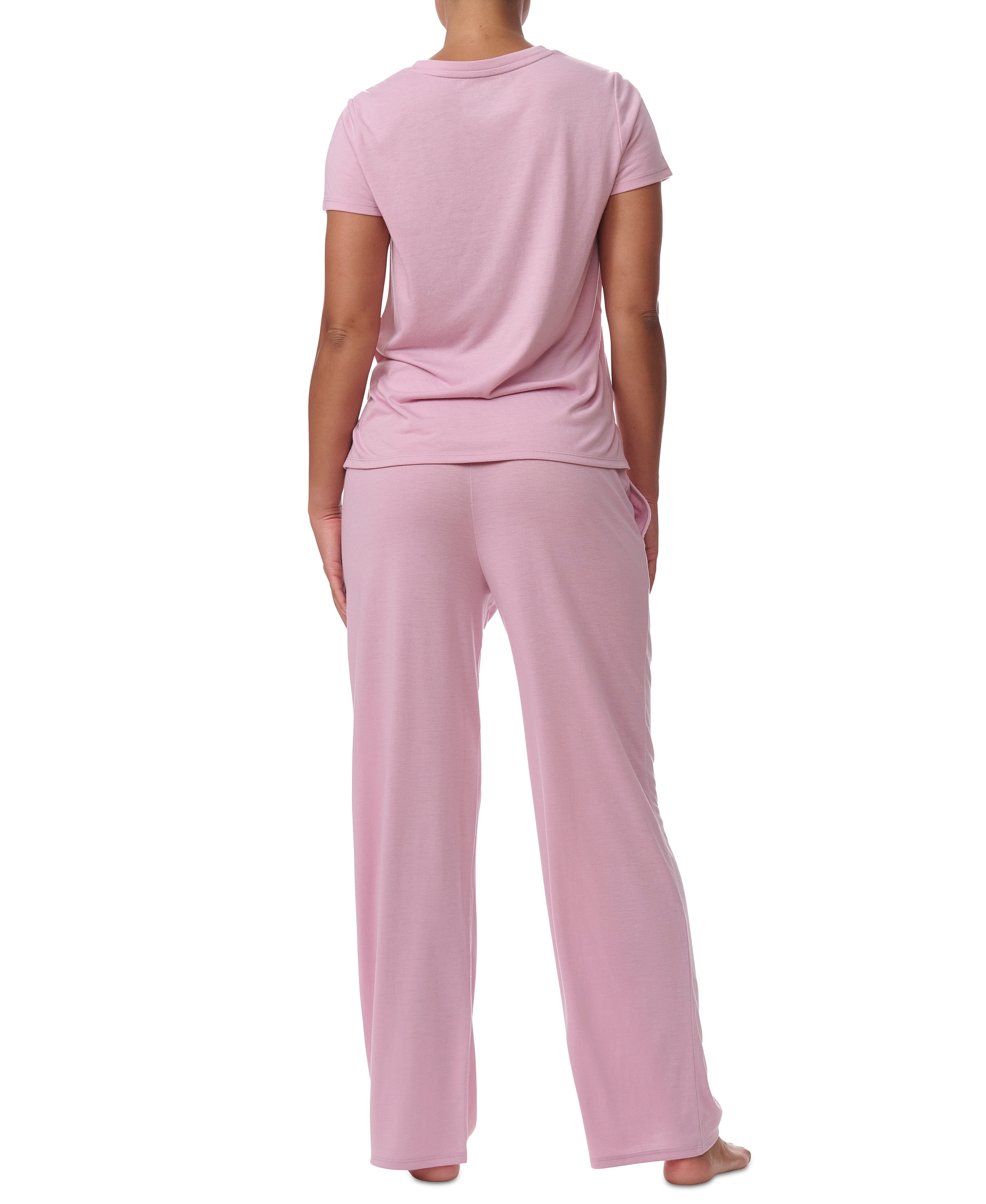 Tommy Hilfiger Women's Short-Sleeve Crewneck Sleep Tee - Breezy Orchid
