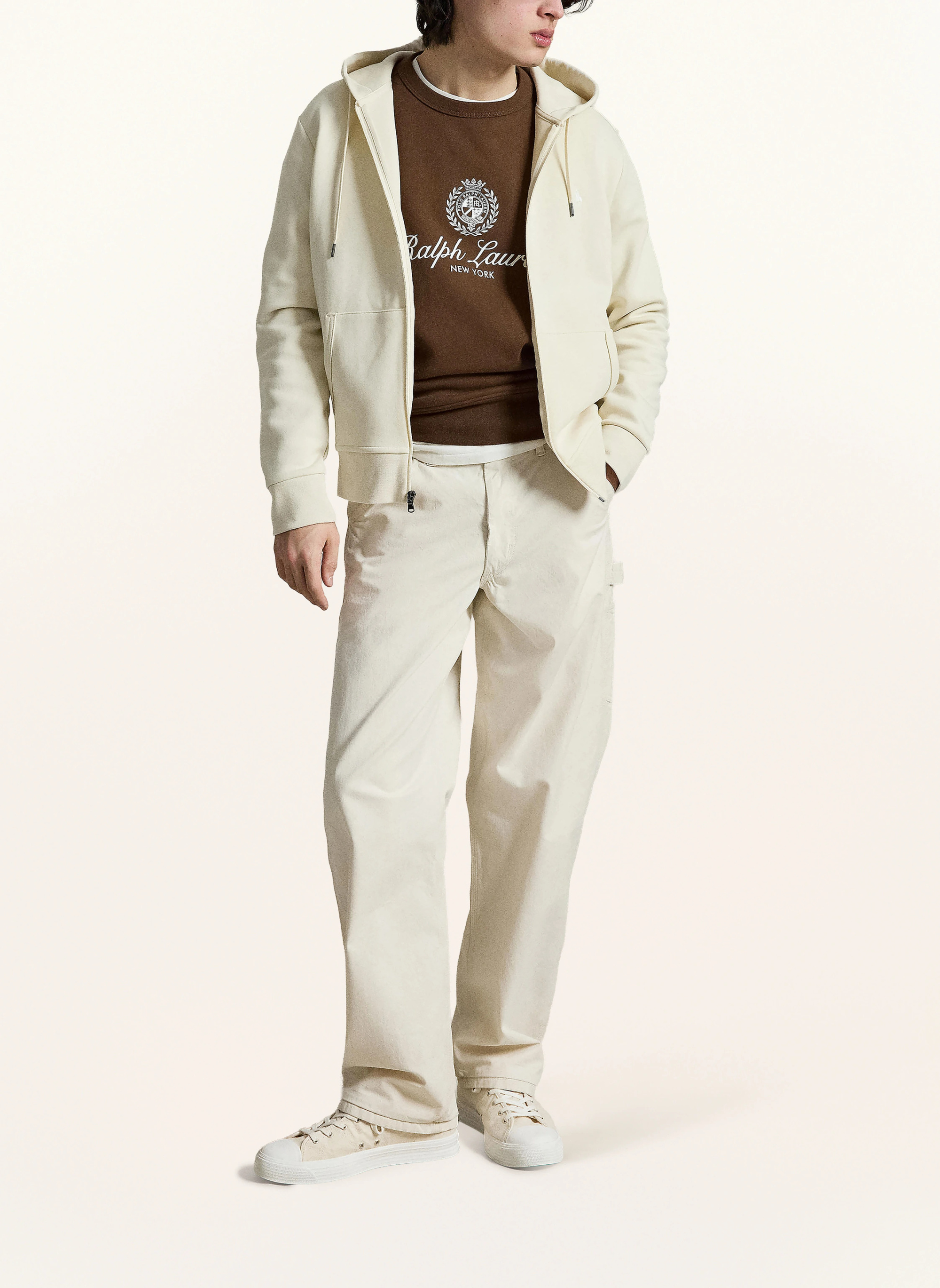 POLO RALPH LAUREN Sweatjacke – CREME