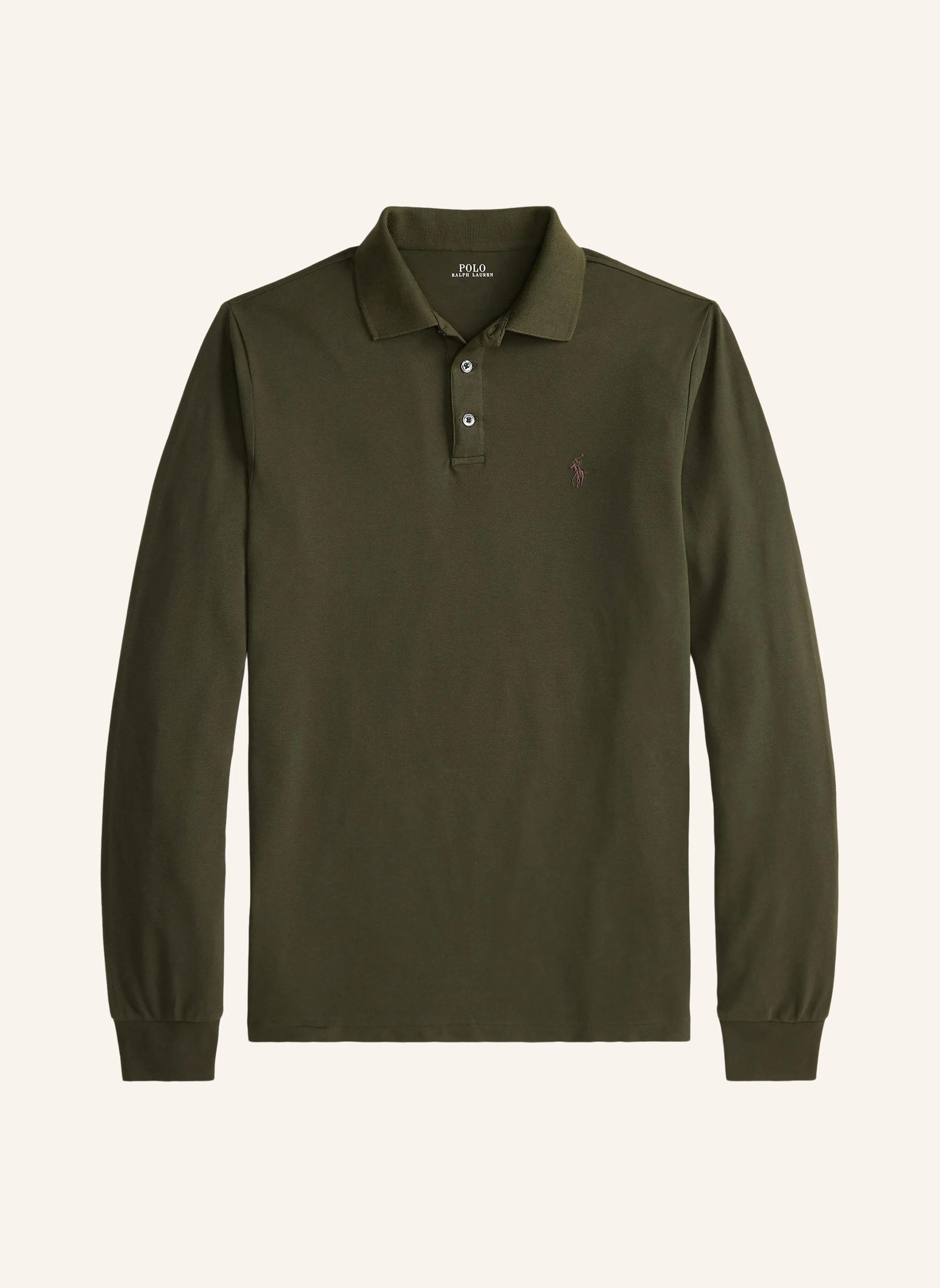 POLO RALPH LAUREN Strick-Poloshirt – KHAKI