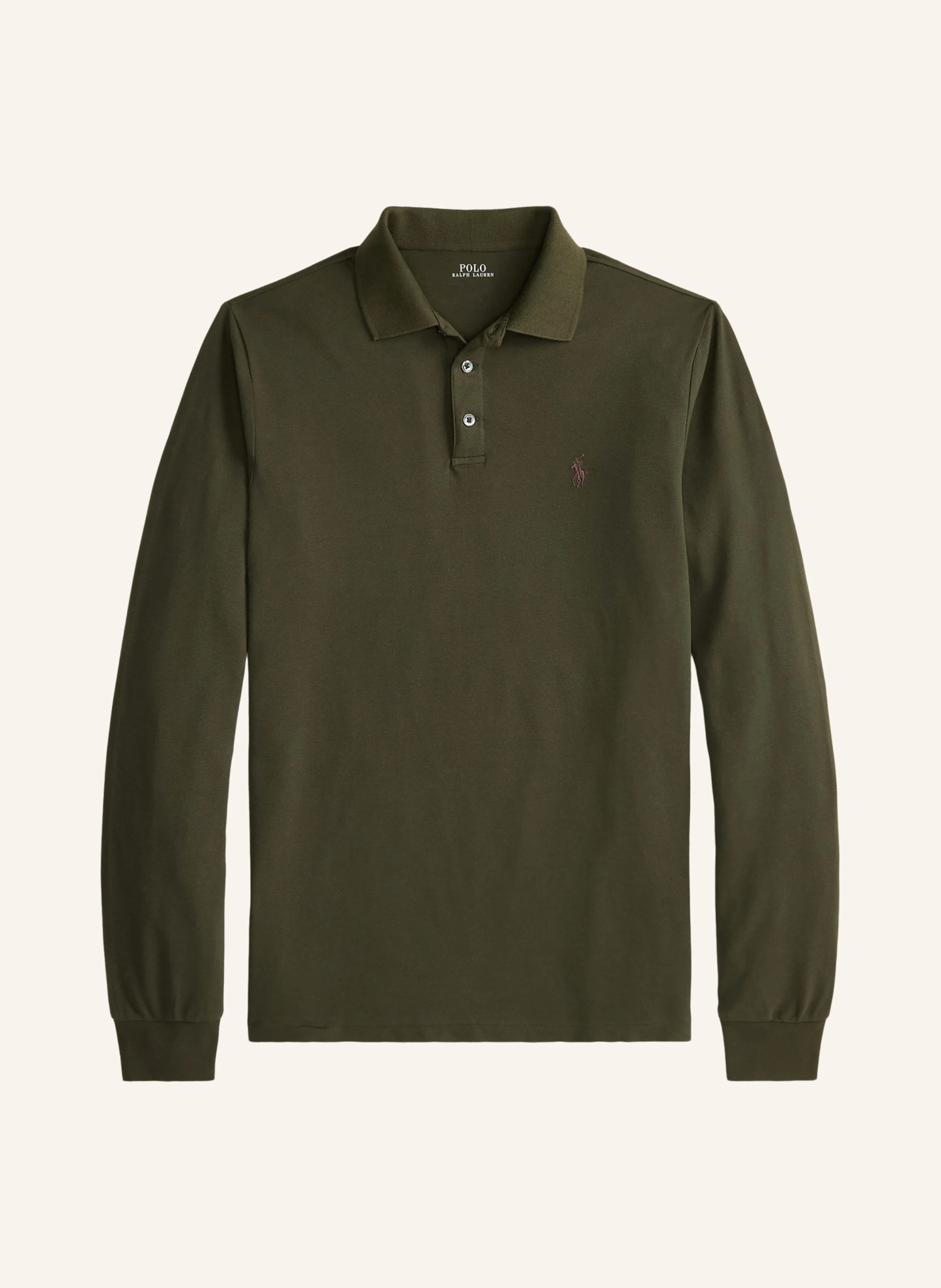 POLO RALPH LAUREN Strick-Poloshirt – KHAKI