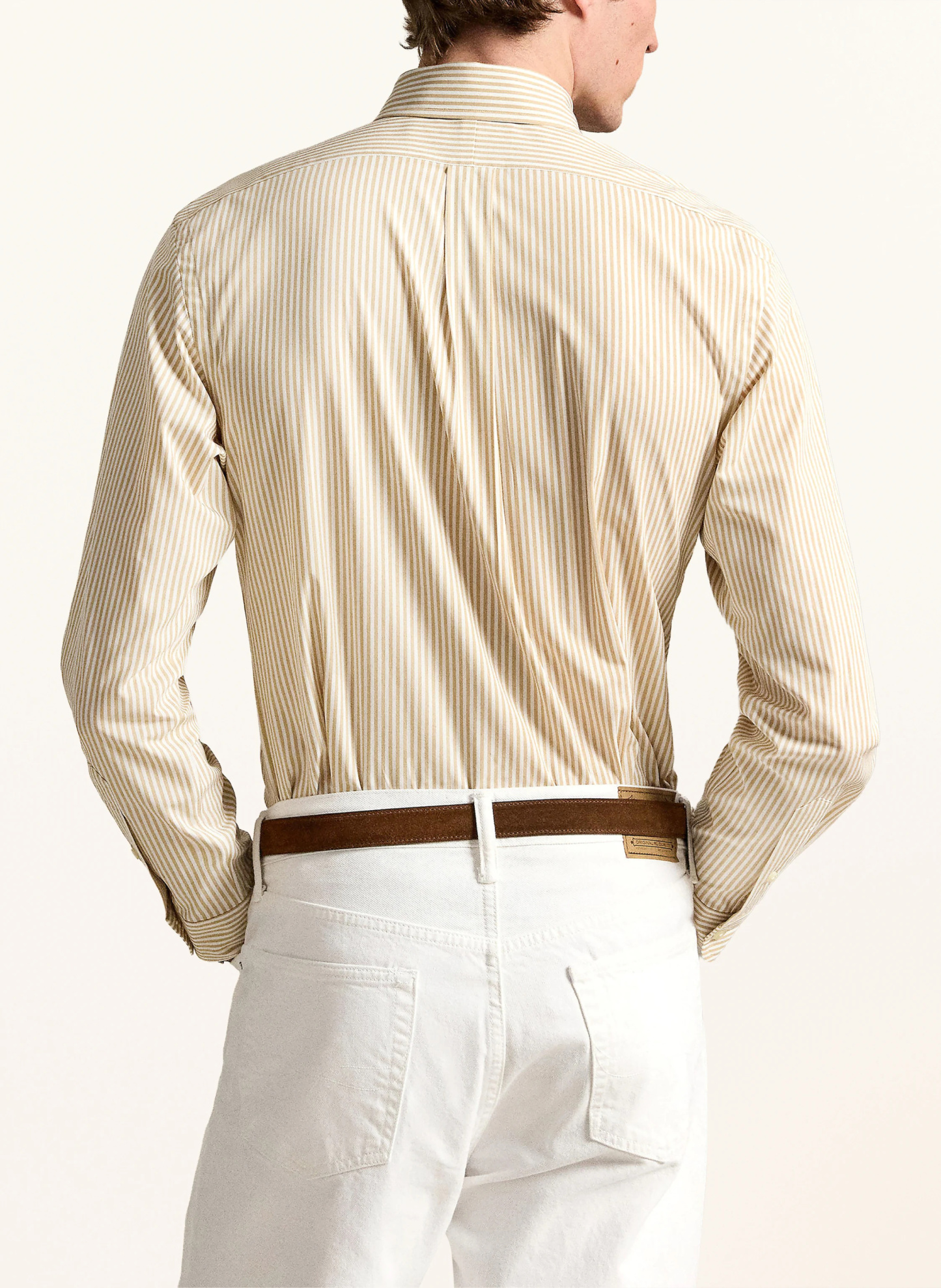 POLO RALPH LAUREN Hemd Custom Fit – BEIGE / WEISS (2)