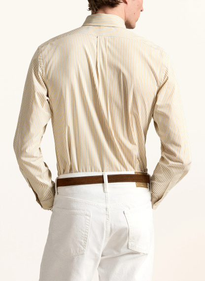 POLO RALPH LAUREN Hemd Custom Fit – BEIGE / WEISS (2)
