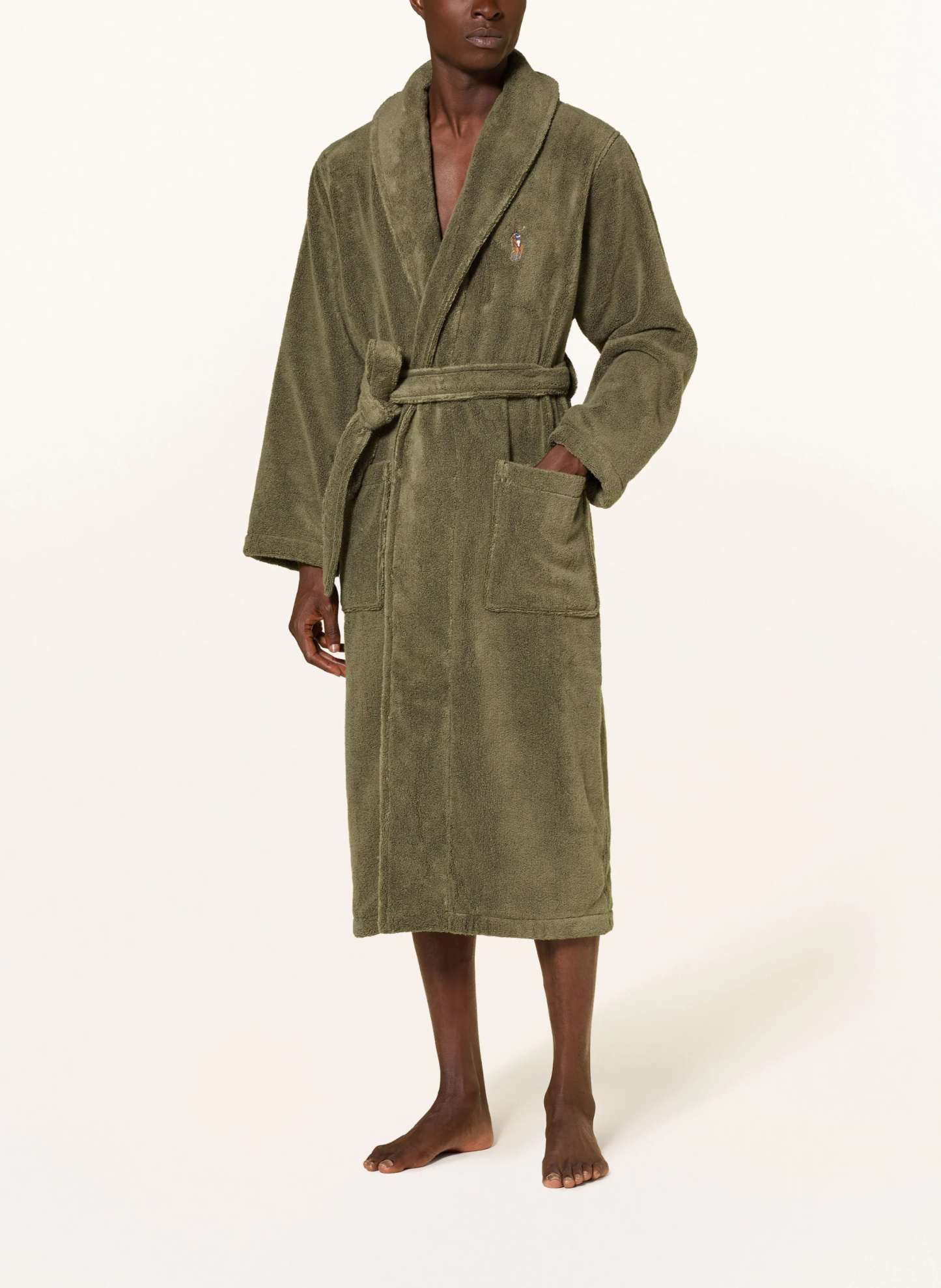 POLO RALPH LAUREN Herren-Bademantel – OLIV