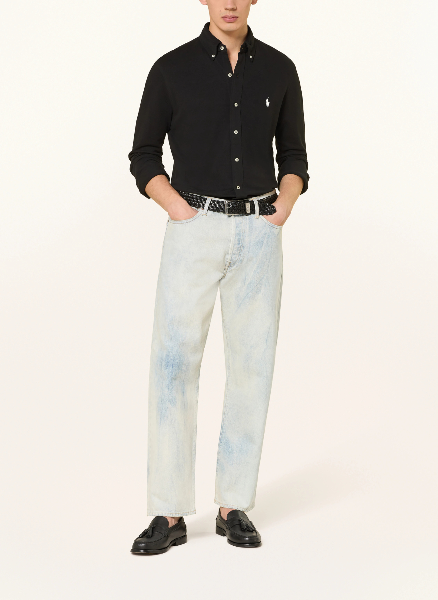 POLO RALPH LAUREN Piqué-Hemd Custom Fit – SCHWARZ (1)