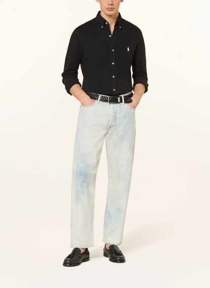 POLO RALPH LAUREN Piqué-Hemd Custom Fit – SCHWARZ (1)