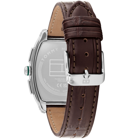 Tommy Hilfiger Men's Multifunction Dark Brown Leather Bracelet Watch, 36mm - Dark Brown