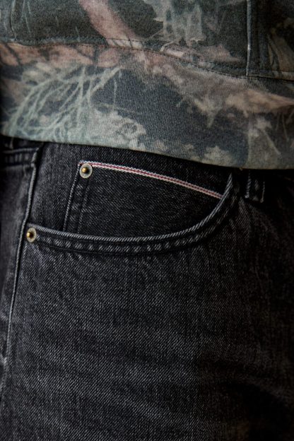 BDG Relaxed Straight Premium Selvedge Jeans - Black