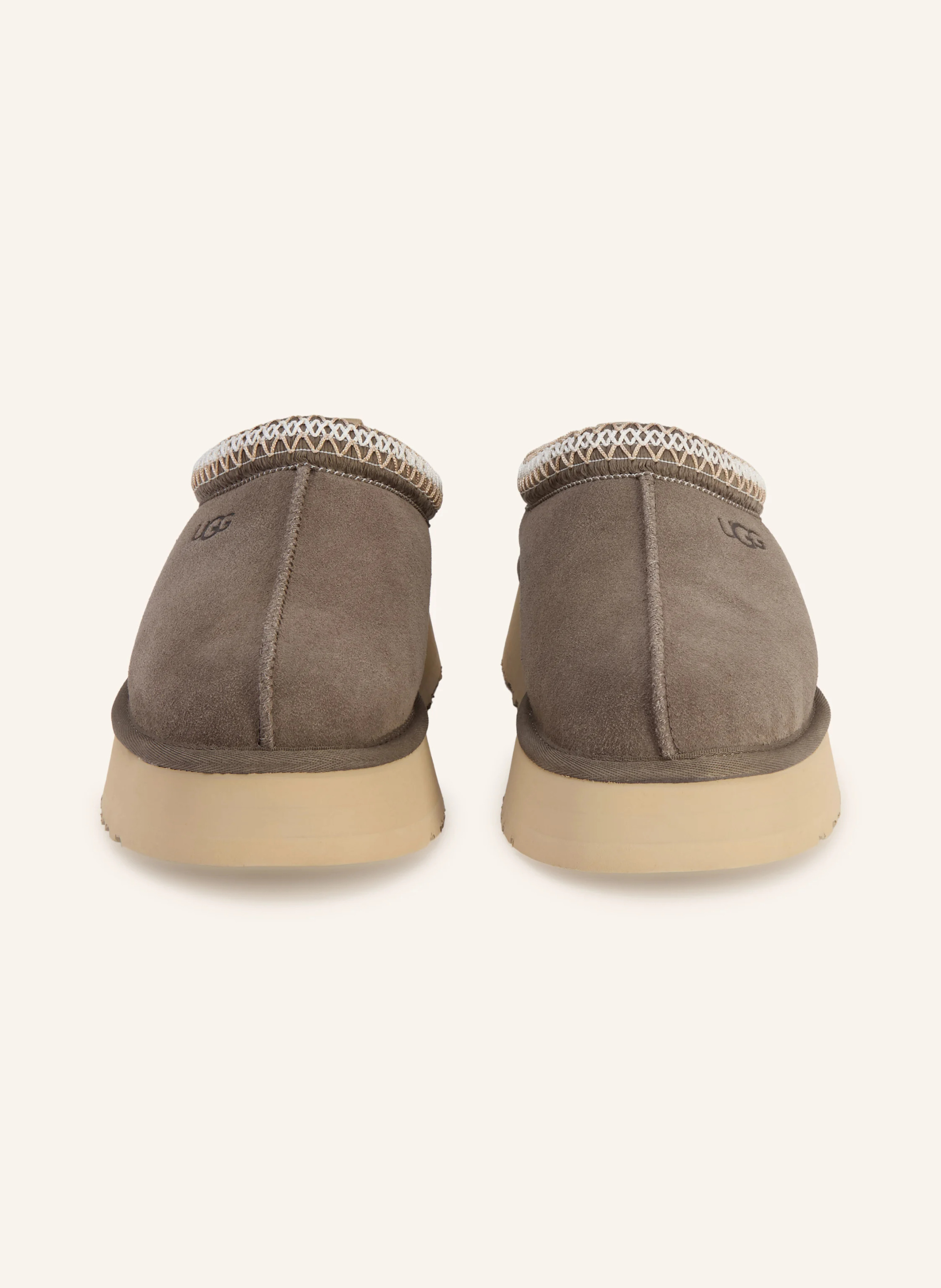 UGG Plateau-Pantoletten TAZZ – TAUPE / BEIGE / WEISS