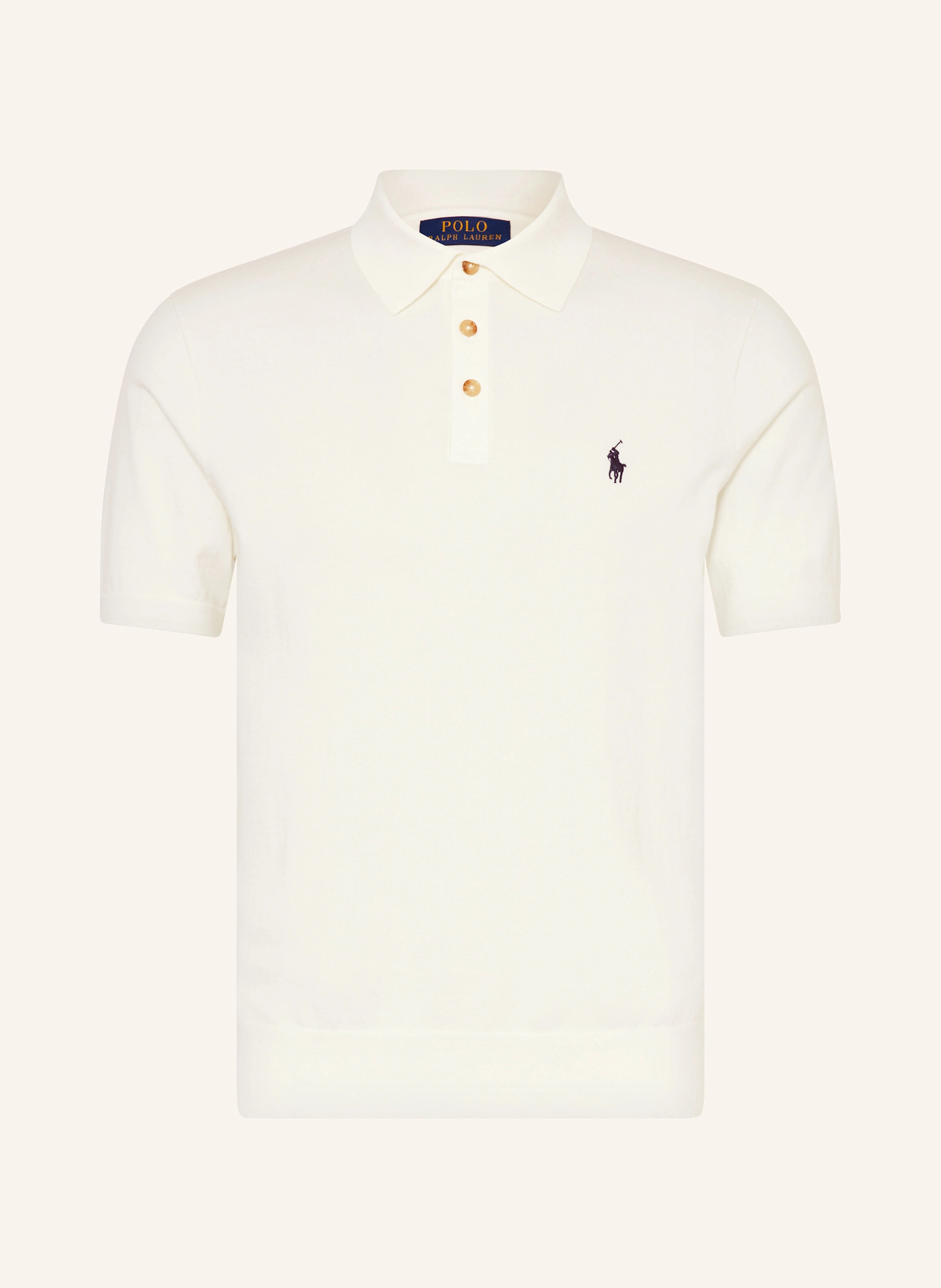 POLO RALPH LAUREN Strick-Poloshirt – WEISS