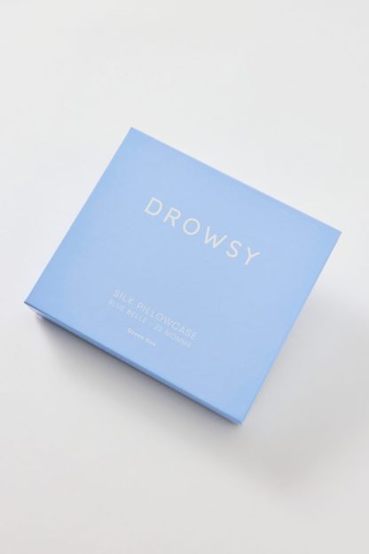 Drowsy Sleep Co. Queen Silk Pillowcase - Blue Belle