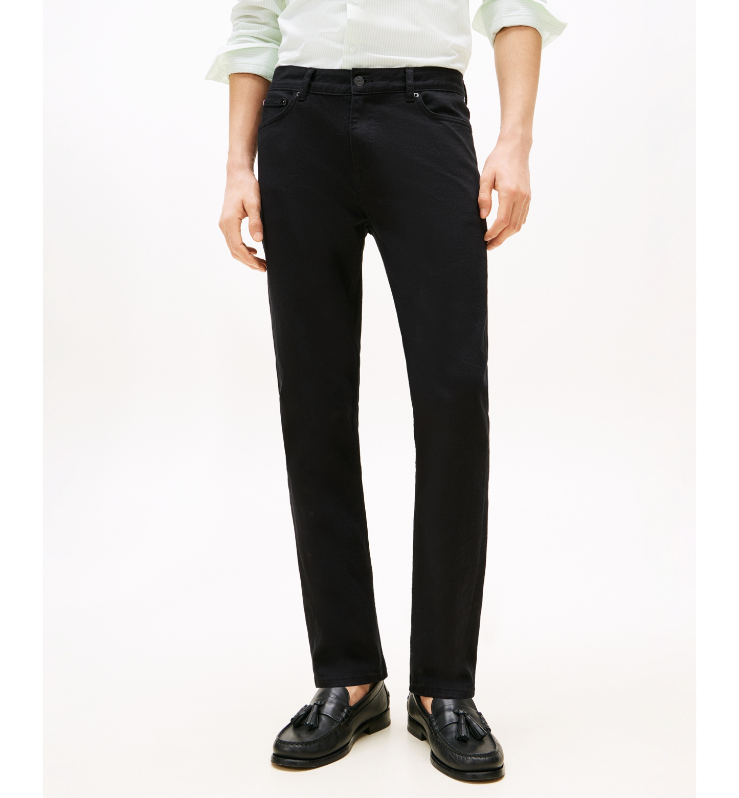 Tommy Hilfiger Men's Denton Straight-Fit Jeans - Black