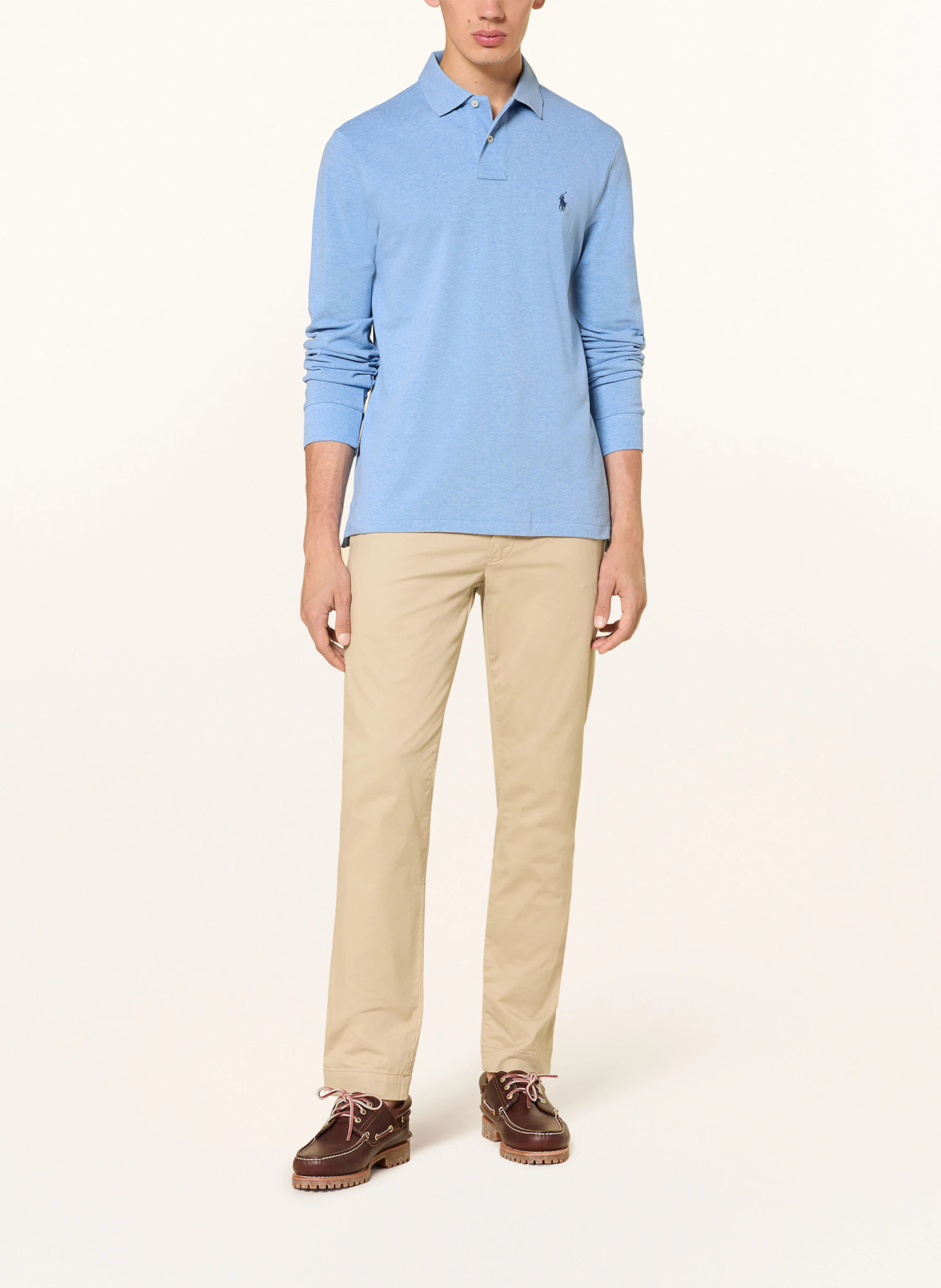 POLO RALPH LAUREN Piqué-Poloshirt Custom Slim Fit – HELLBLAU